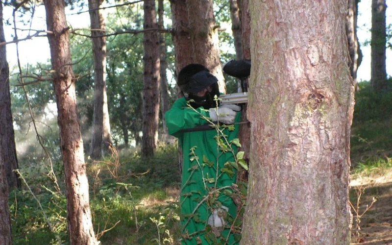 Alumno de Paintball en Burgos