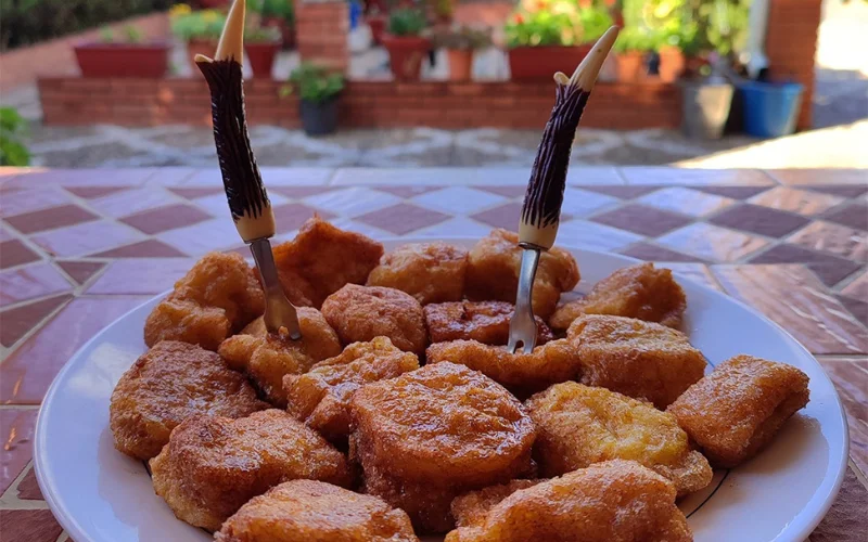Torrijas de la tienda de productos tradicionales en Hornachuelo