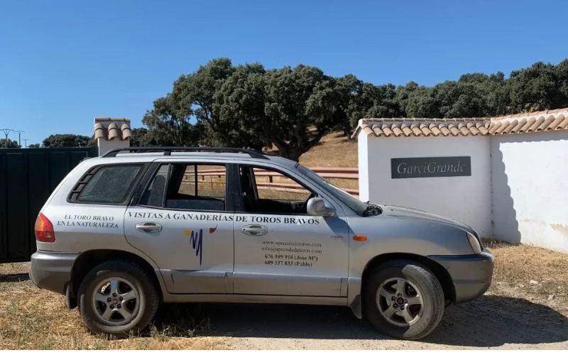 Entrada en la ganadería Garcigrande en la provincia de Salamanca