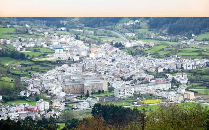 Vista de población de la provincia de Lugo