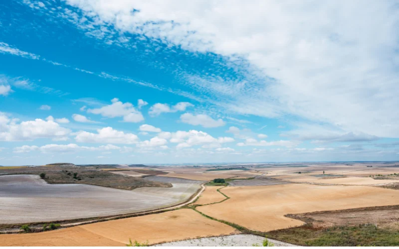 Vista desde el castillo de Tiedra a la campina castellana