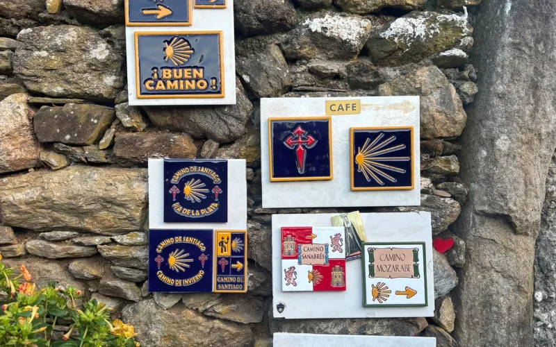 Una parada en la ruta del Camino de Santiago desde Chantada a Santiago de Compostela