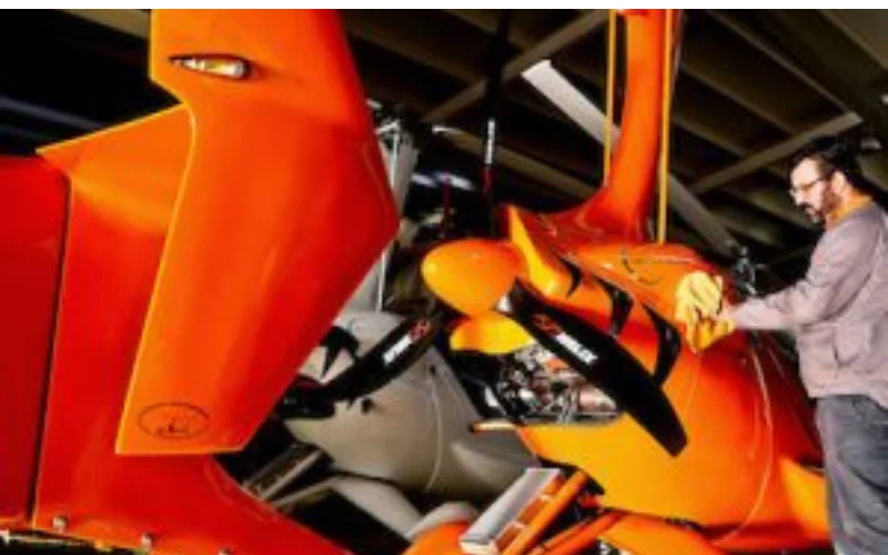 Interior de un vuelo en autogiro en la provincia de Córdoba