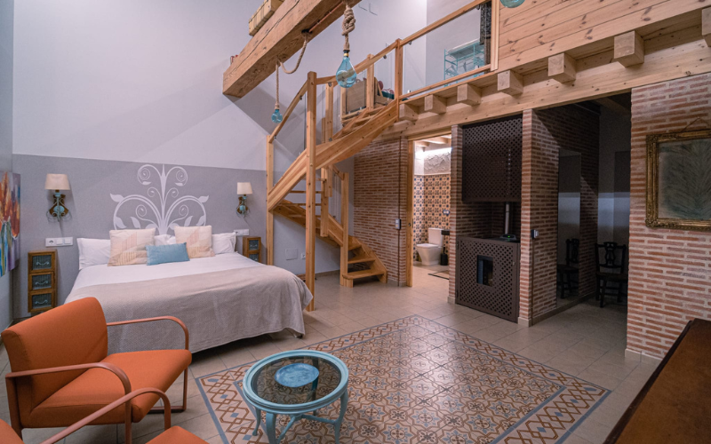 Suite del hotel rural cerca de Medina del Campo