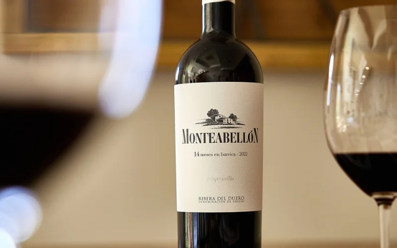 Botella de vino de Monteabellon