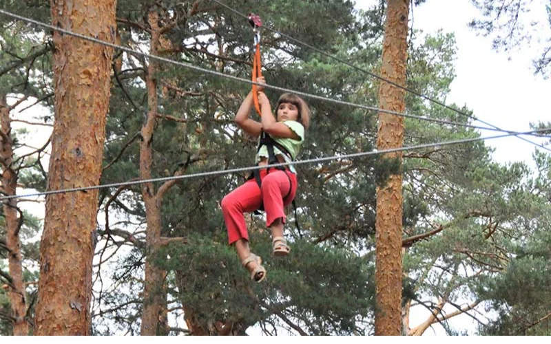 Alumno del parque Aventura en Soria