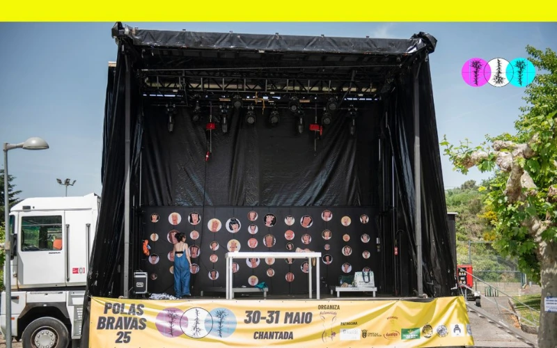 Escenario del Festival Polas Bravas en Chantada Lugo