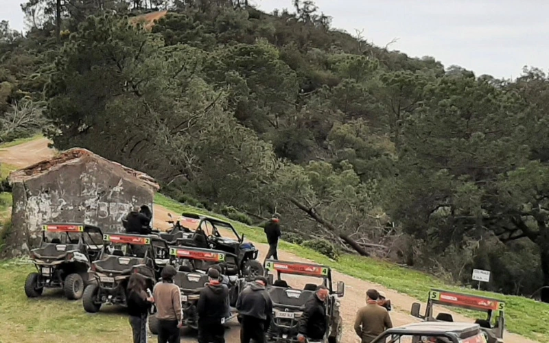 Grupo de amigos en buggy Tour Marbella