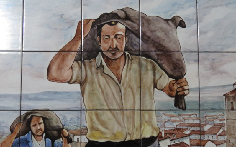 Pintura mural en Aranda de Duero