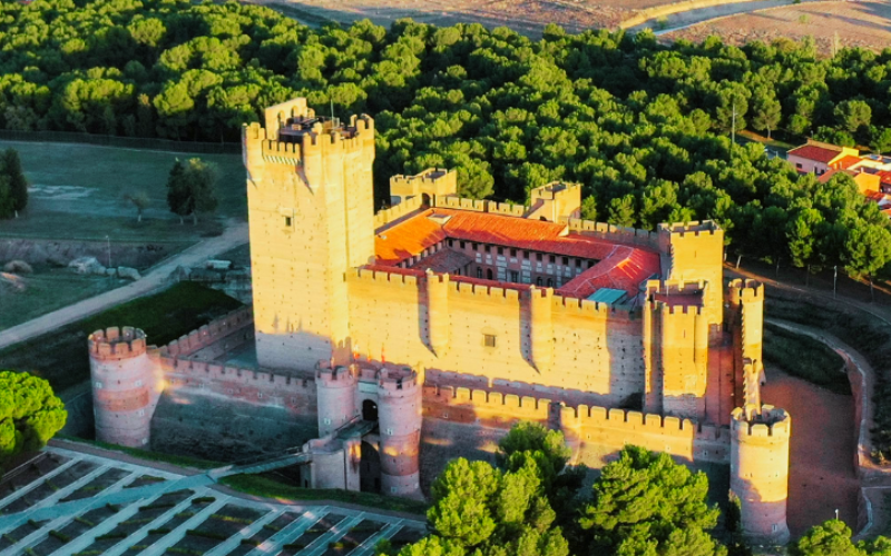 Vista del Castillo de la Mota