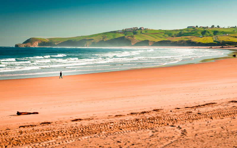 Vista de la Playa de Merón en Somo