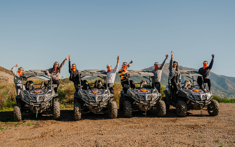 Grupo de amigos de Mijas Buggy Tour