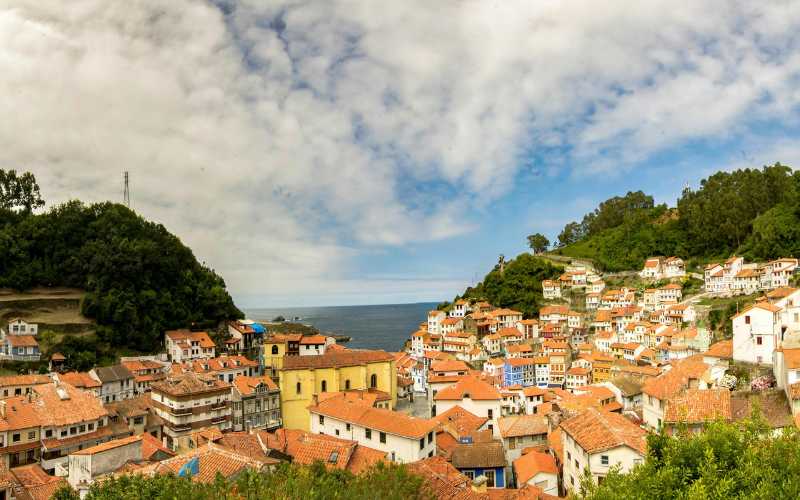 Vista del mar desde Cudillero