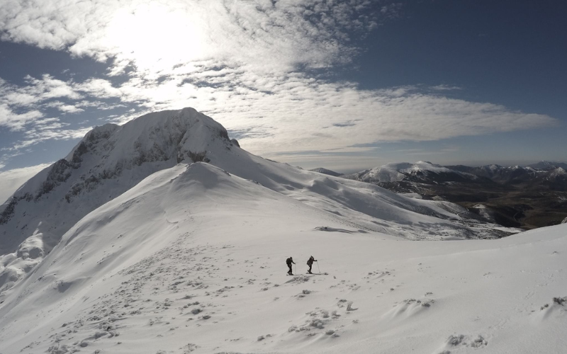 una ruta guiada de raquetas