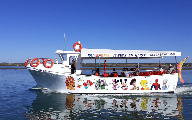 Barco de paseo en barco en Isla Cristina