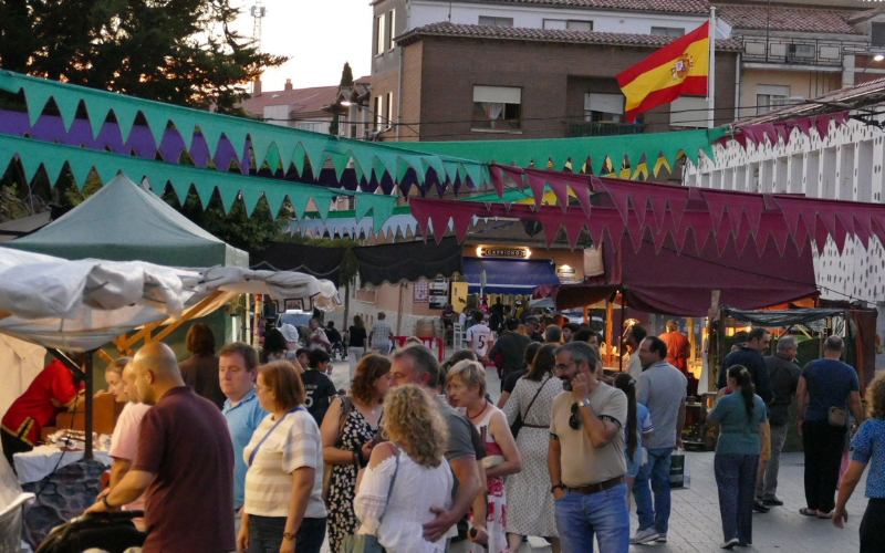 Turistas en laa fiestas de verano 2026 en Nava de Roa