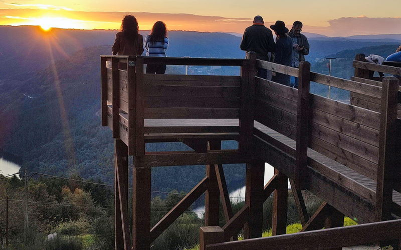Mirador del río Miño en la provincia de Lugo