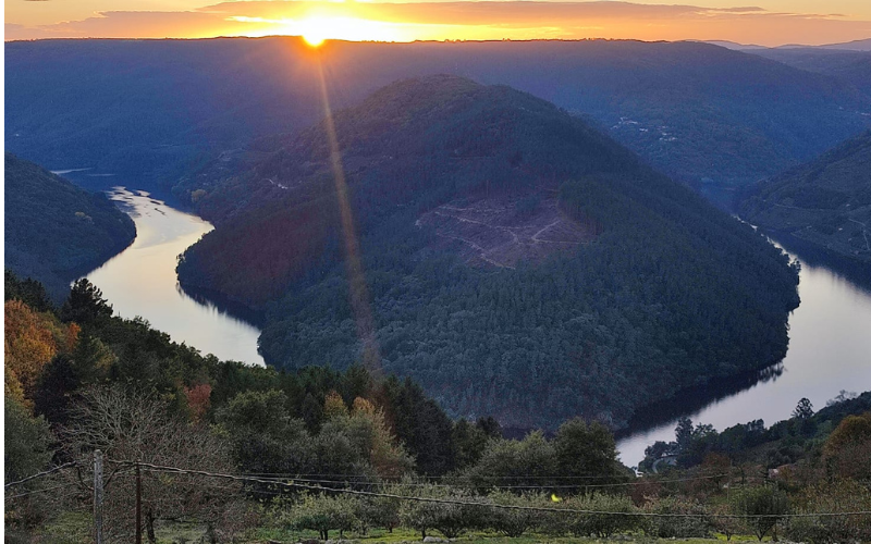 Paisaje del Río Miño en Chantada